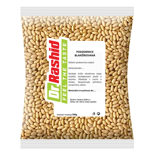 Podzemnice/arašídy blanšírované, 500 g