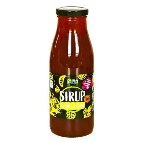 Sirup citron-zázvor s třtinovým cukrem, 500 ml