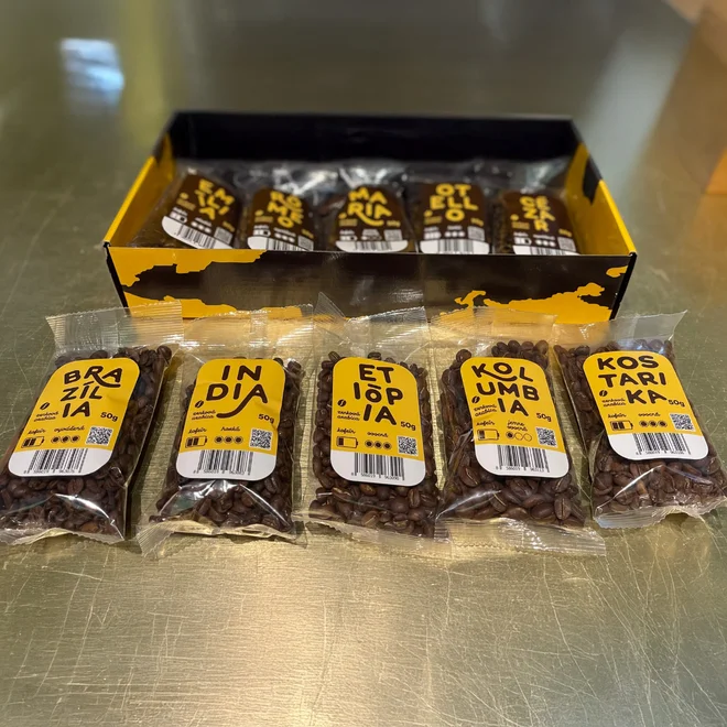 10 x 50 g Degustačný balík najpredávanejších káv Zlaté Zrnko