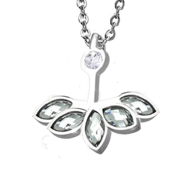 Náhrdelník s krystaly Swarovski Elements - Lotosový květ