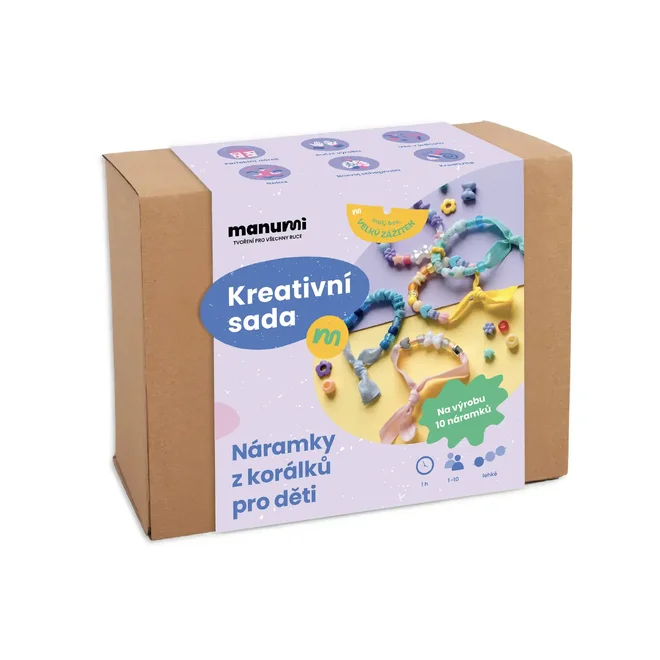 Kreativní sada na výrobu náramků z korálků pro děti