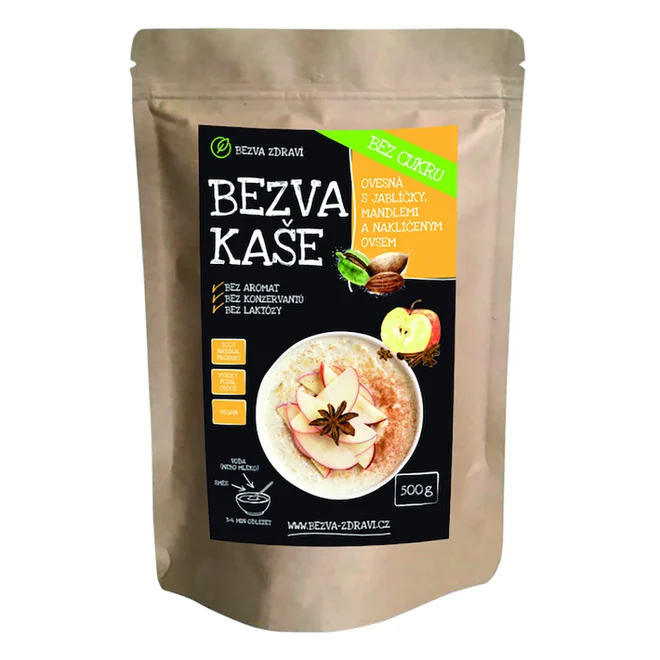 Ovesná kaše s jablíčky a mandlemi (500 g)