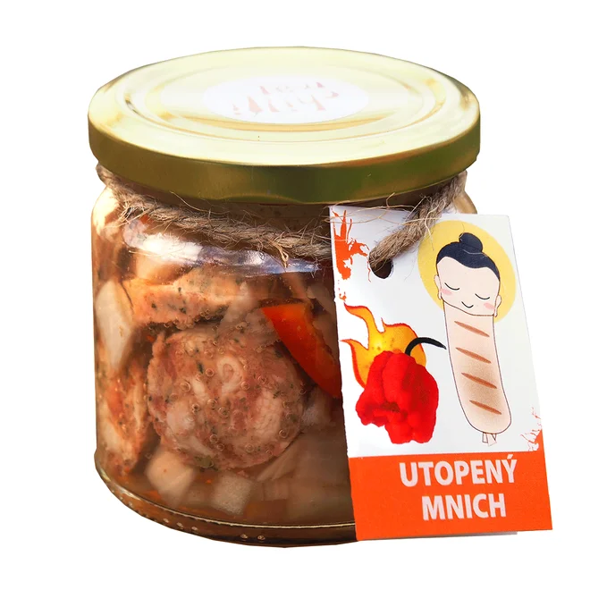 Utopený mnich - naložená mnichovská chilli klobása, 200 g