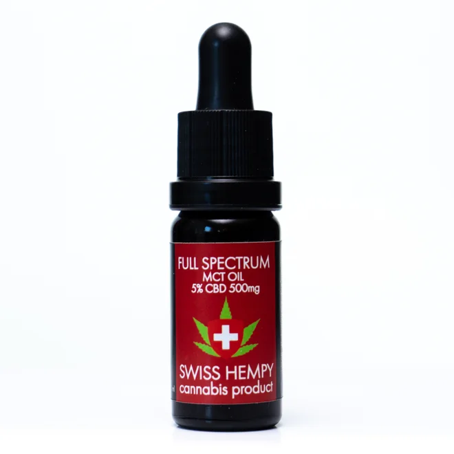 5% CBD olej Swisshempy - full spectrum (10 ml)