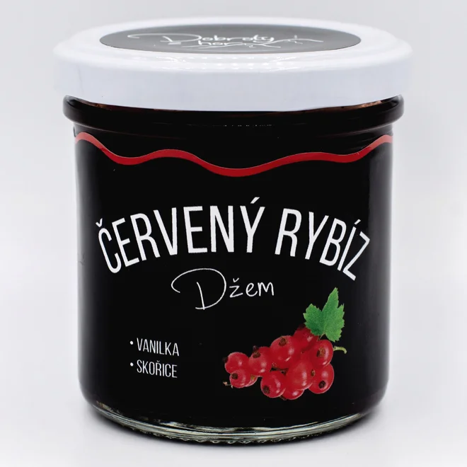 Originálny český džem (červené ríbezle - vanilka / škorica)