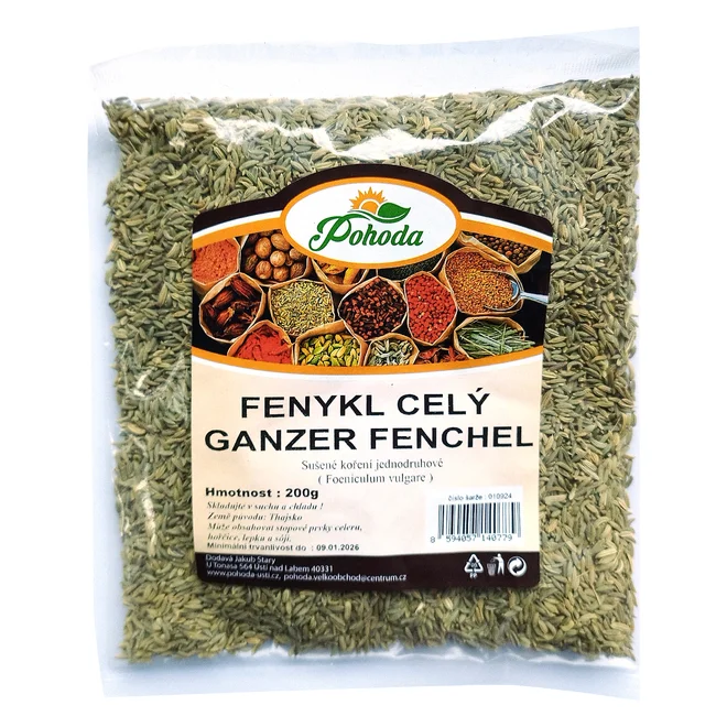 Fenykl celý, 200 g