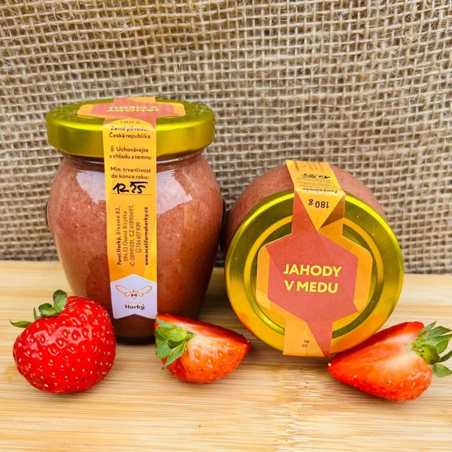 Jahody v medu, 180 g