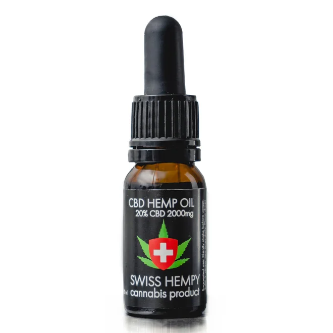 20% CBD olej 2000 mg Swisshempy (10 ml)