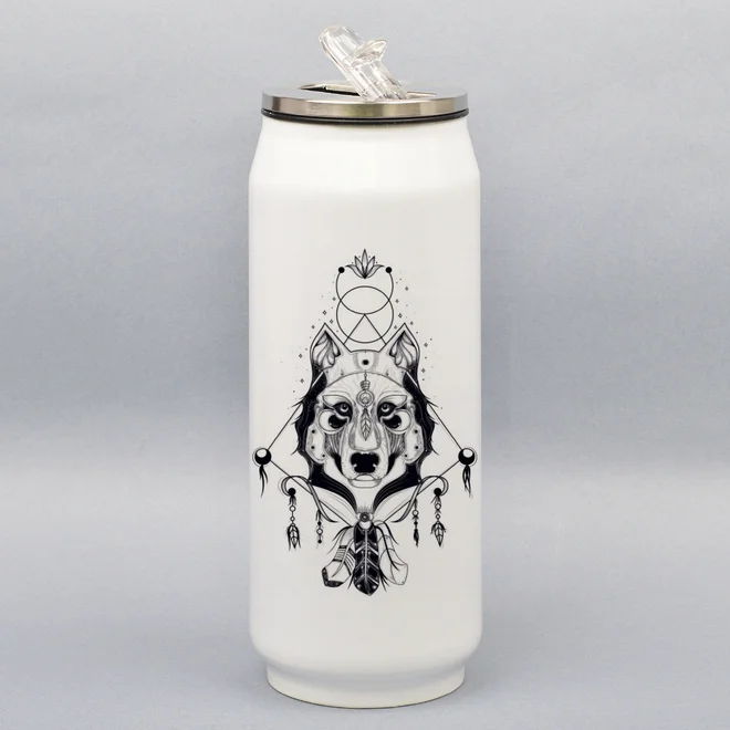 500 ml Turistická termoplechovka "Vlk"
