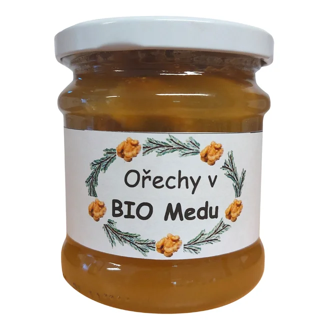 250 g BIO med s vlašskými orechami