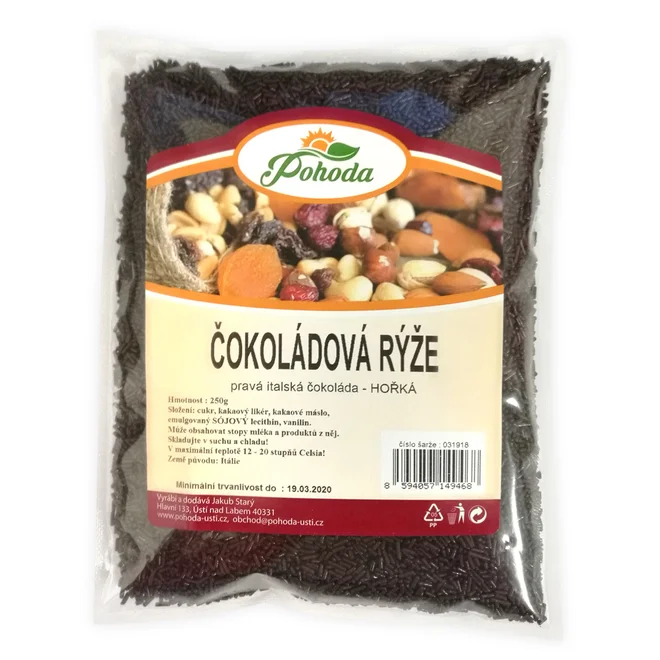 Čokoládová rýže hořká, 250 g