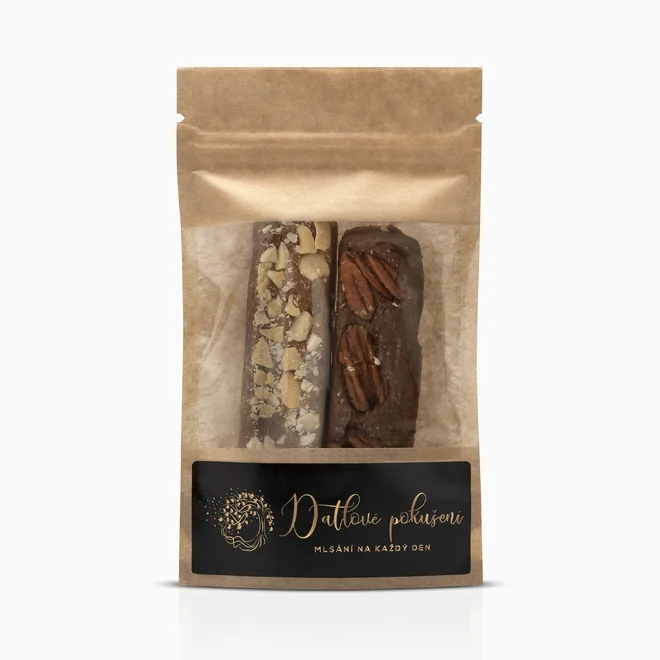 2pack datlových tyčinek – kešu a pekany, 100 g
