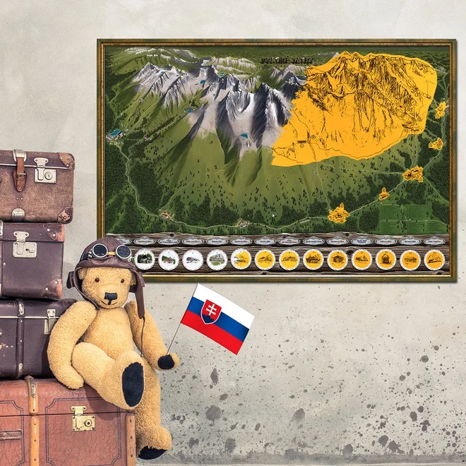 Stieracia mapa Vysoké Tatry Deluxe XL