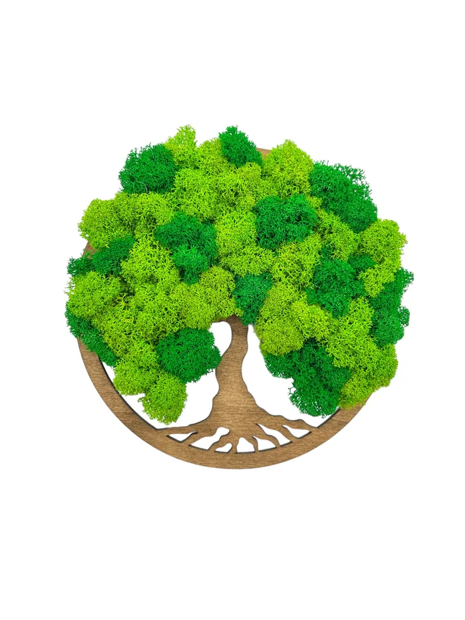 Machový obraz Simple Double Palisander "Strom života" (20 cm)