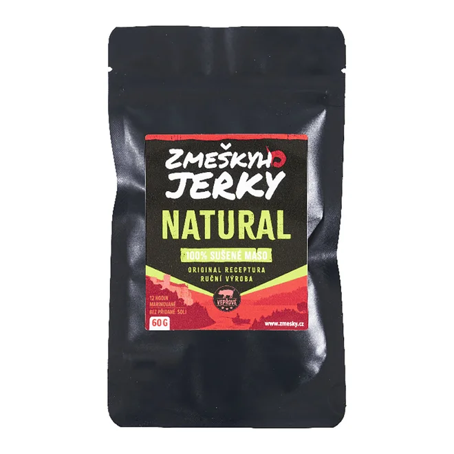 Sušené bravčové jerky mäso ručnej výroby (natural)
