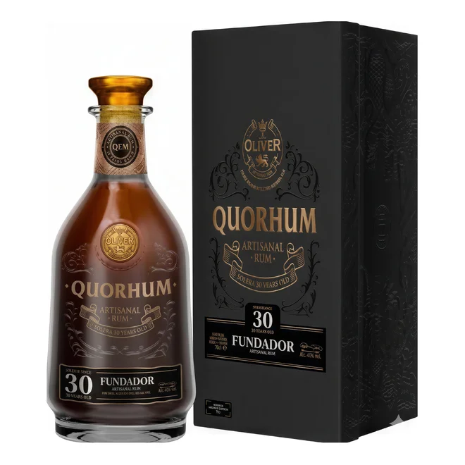 Quorhum Fundador Cask Strength 54,3 % (0,7 l) v dárkové krabičce