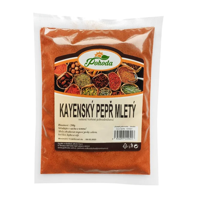 200 g Koreninová zmes "Kajenské korenie mleté"