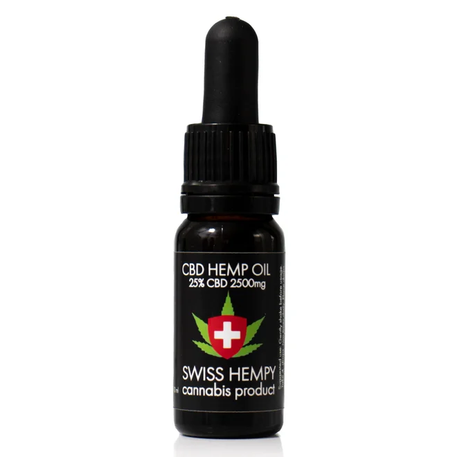 25% CBD olej 2500 mg Swisshempy (10 ml)