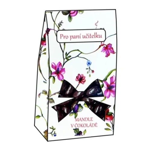 Mandle v čokoládě, 50 g - Pro paní učitelku (bílá)
