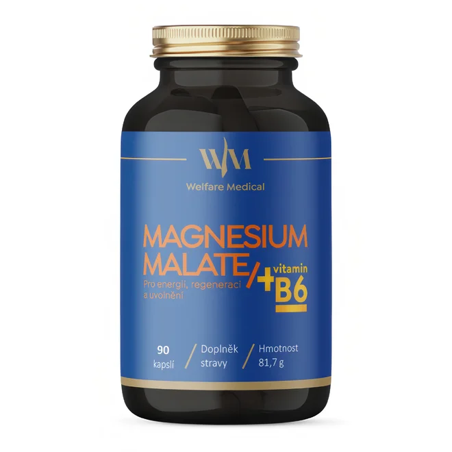 Magnesium Malat – Hořčík – Energie, uvolnění a regenerace, 90 kap.