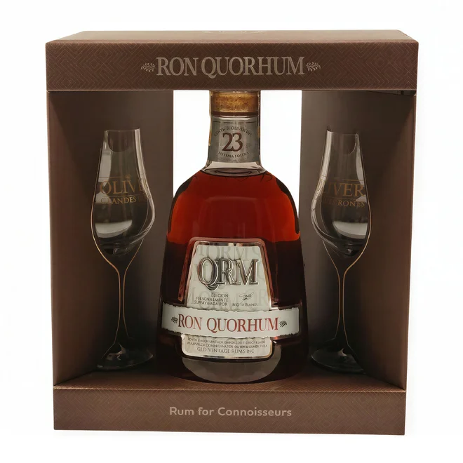 Quorhum 23 Sistema Solera 40 % (0,7 l) v dárkovém boxu se 2 skleničkami