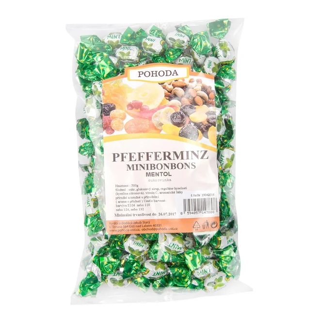Minibonbony mentolové, 500 g