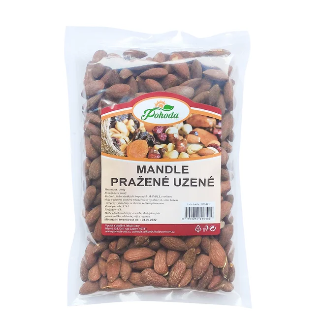 Mandle pražené uzené, 400 g