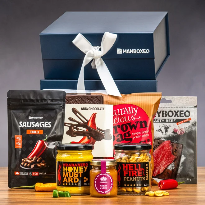 Giftboxeo dárkový box (royal blue) - Plné chilli