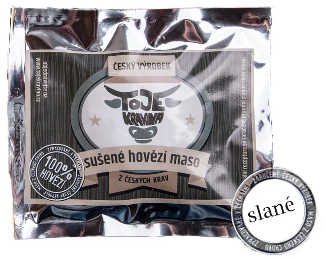 Sušené hovězí maso To je kravina – slané