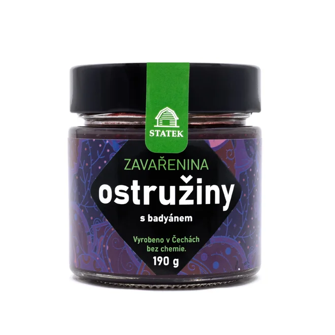 Ostružinová zavařenina s badyánem, 190 g