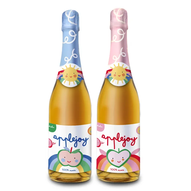 Růžový a modrý Applejoy