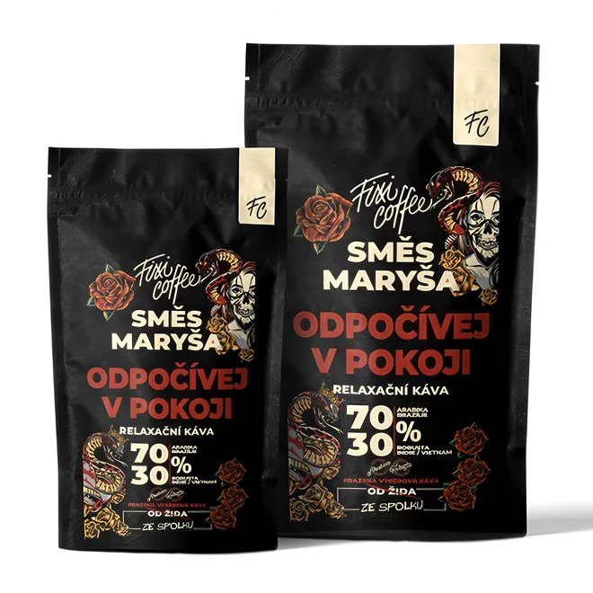 Káva z českej pražiarne "Odpočívej v pokoji" (balenie: doypack)