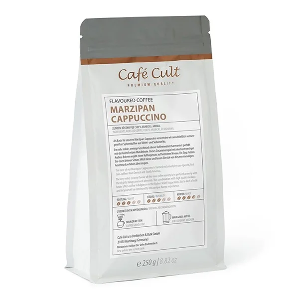 250 g Zrnková káva "Café Cult" (ochutená - cappuccino s marcipánom)