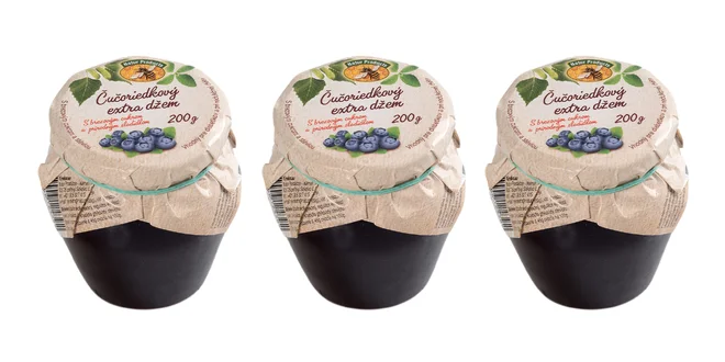 3 x 200 g Džem s brezovým cukrom a stéviou (čučoriedkový)