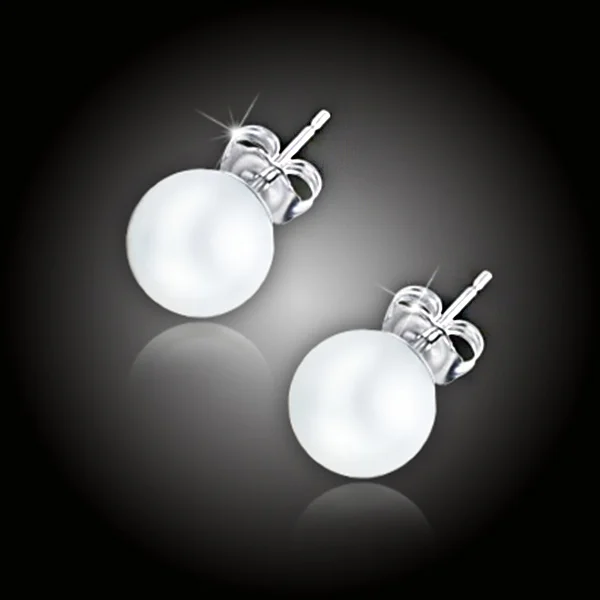 Perlové náušnice Elegance - White Pearl