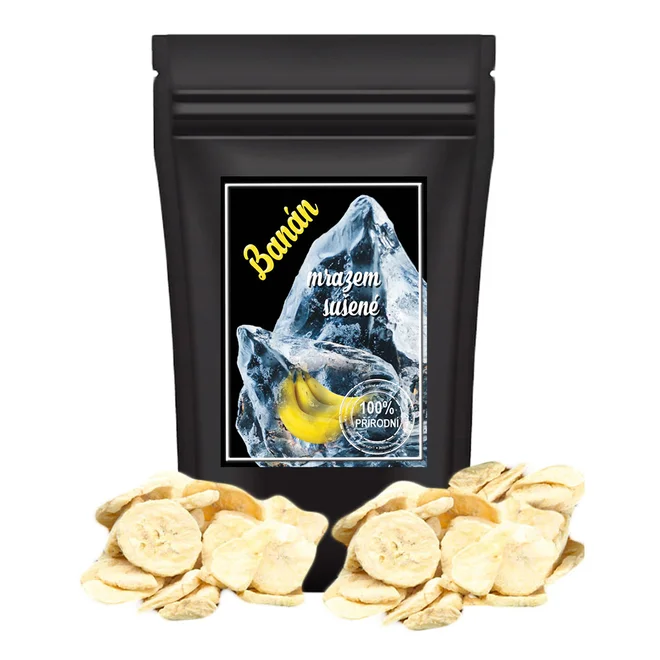 100 g Mrazom sušené ovocie (banán plátky)