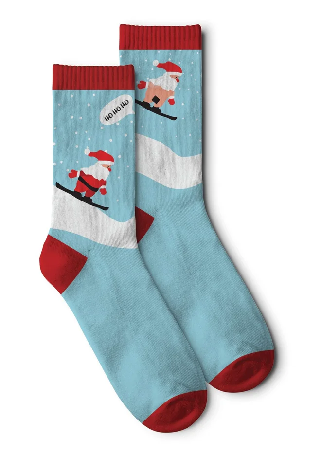 Veselé ponožky Tiammky "Bad Santa"