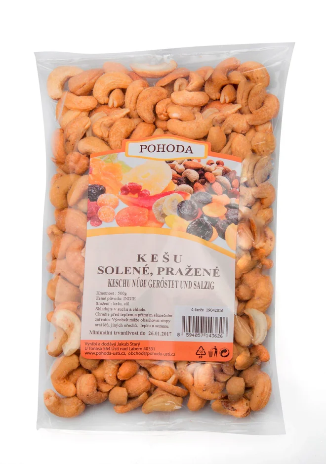 500 g Kešu - pražené / solené