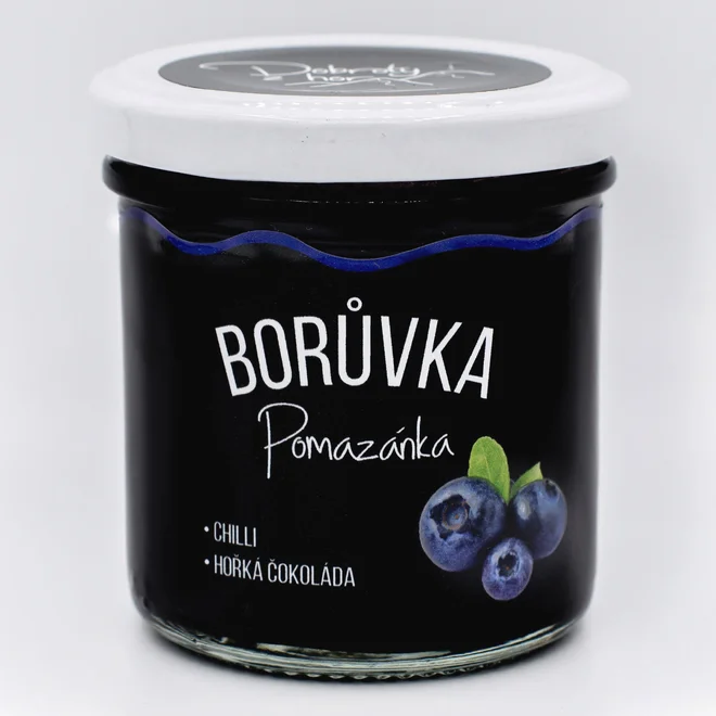 Originálny český džem (čučoriedka - chilli / horká čokoláda)