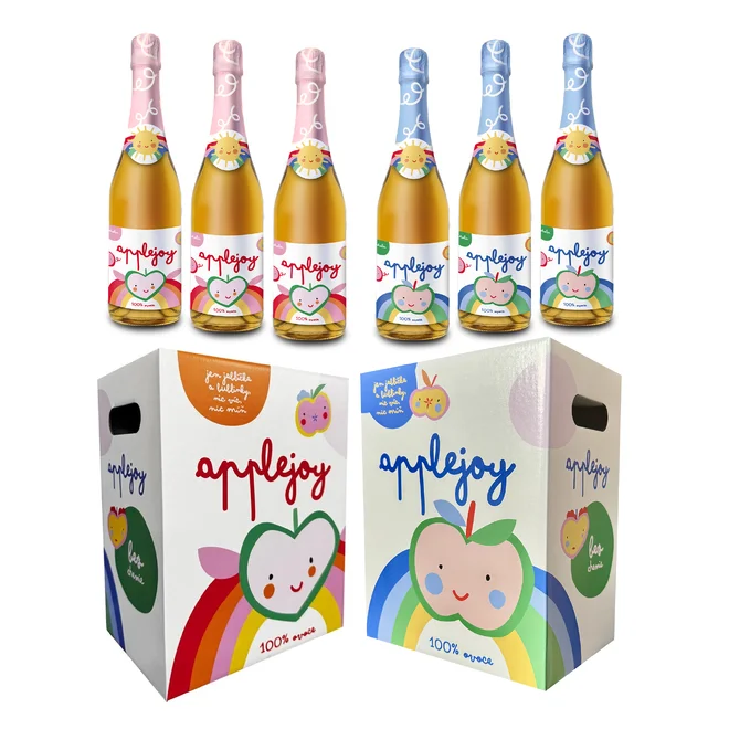 Růžovo-modrý box Applejoy