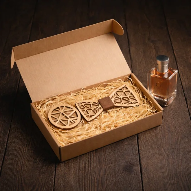 Pánský degustační set – motýlek & vůně na cestu, Geometrie