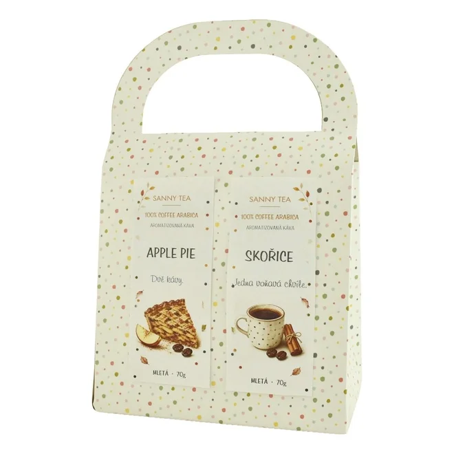 Darčeková taštička aromatizovaných káv "Apple Pie & Škorica"