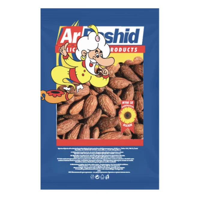 Pražené uzené mandle, 500 g