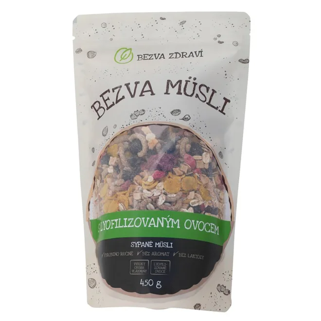 Bezva müsli "Sypané s lyofilizovaným ovocem" (450 g)