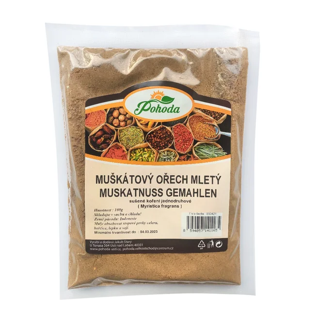 Muškátový ořech mletý, 100 g