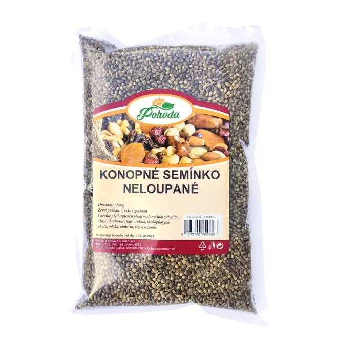 Konopné semínko neloupané, 500 g