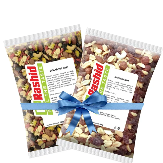 Mix snídaňový 500 g + Mix Student 500 g