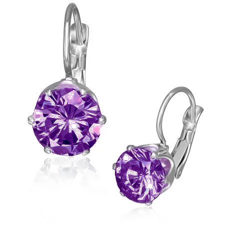 Náušnice se dvěma krystaly Swarovski Elements - Claris - 8 mm