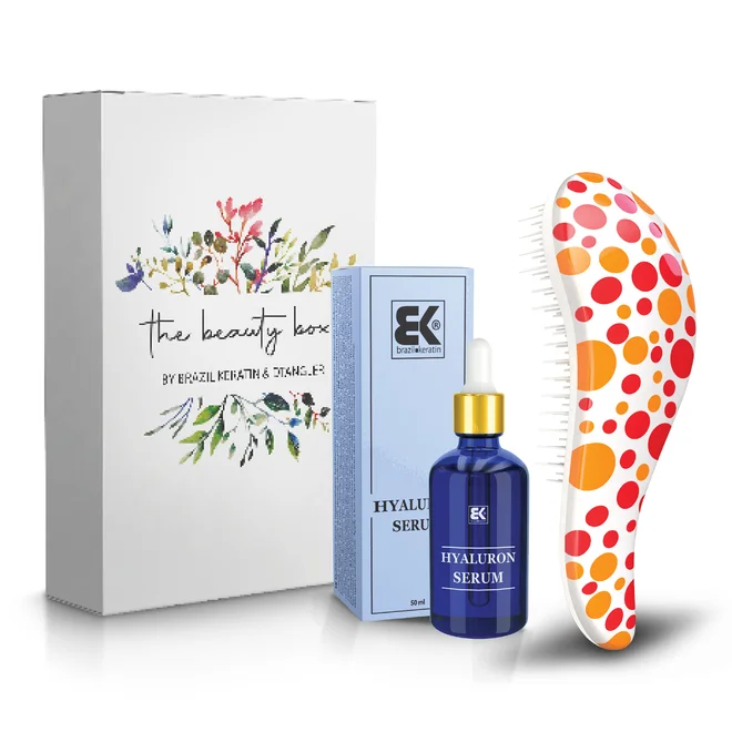 Beauty box – hyaluronové sérum + kartáč Dtangler Red Point