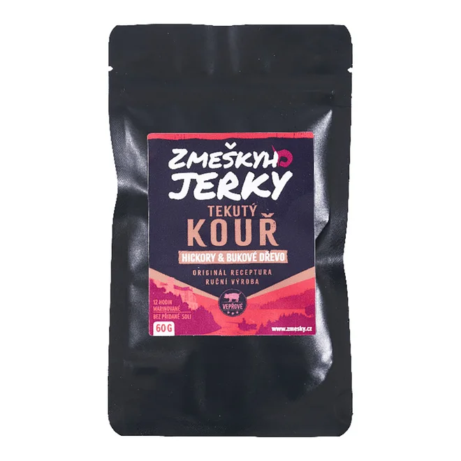 Sušené bravčové jerky mäso ručnej výroby (tekutý dym)